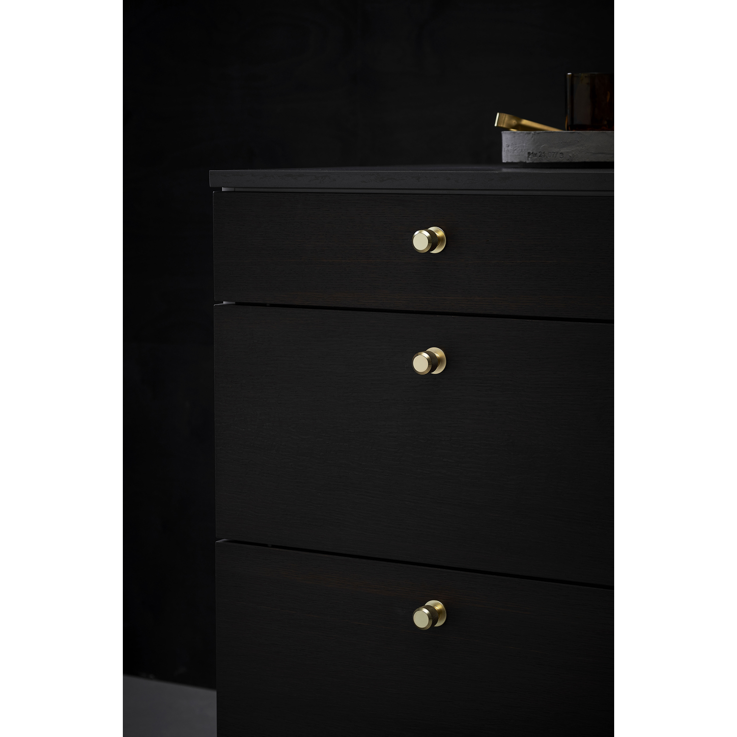 Knop manor round ø30x35 zamak goud